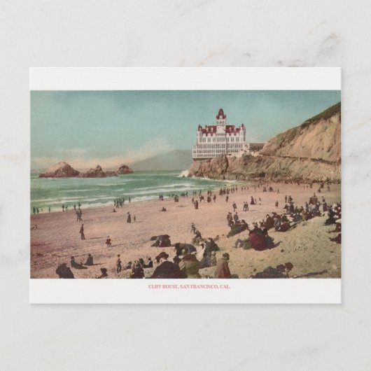 Carte postale vintage Cliff House San Francisco (Devant)