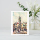 Carte Postale Vintage Clock Tower, Leicester (Debout devant)