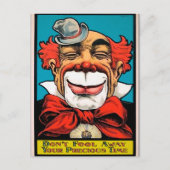 Carte postale vintage Clown Art (Devant)