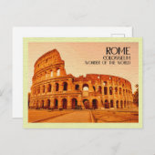Carte postale vintage Colisée Rome (Devant / Derrière)
