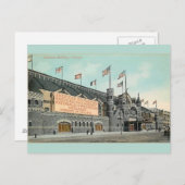 Carte postale vintage Coliseum Building Chicago (Devant / Derrière)