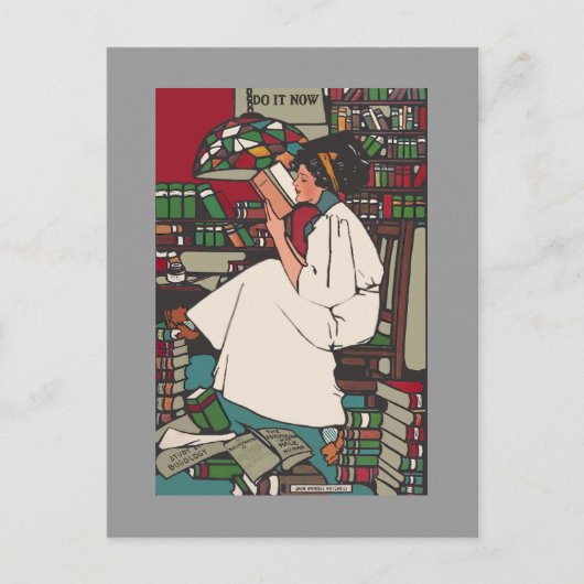 Carte postale vintage College Girl (Devant)