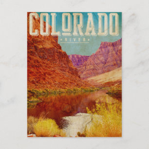Carte postale vintage Colorado River Travel