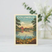 Carte Postale Vintage Columbus Géorgie (Debout devant)