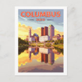 Carte Postale Vintage Columbus Ohio (Devant)