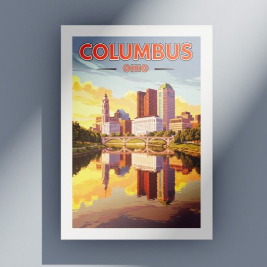 Carte Postale Vintage Columbus Ohio