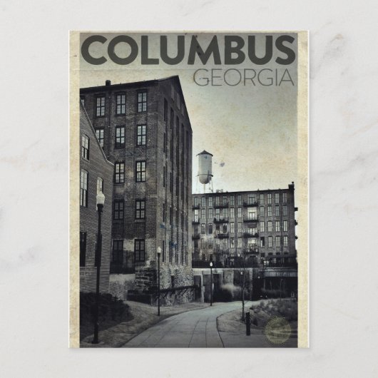 Carte postale vintage Columbus Travel (Devant)