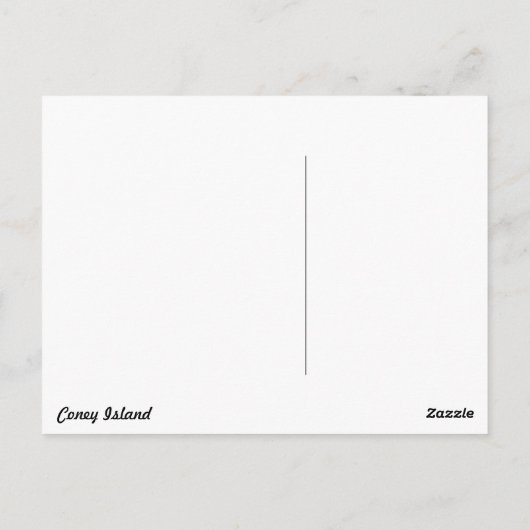 Carte Postale Vintage Coney (Dos)