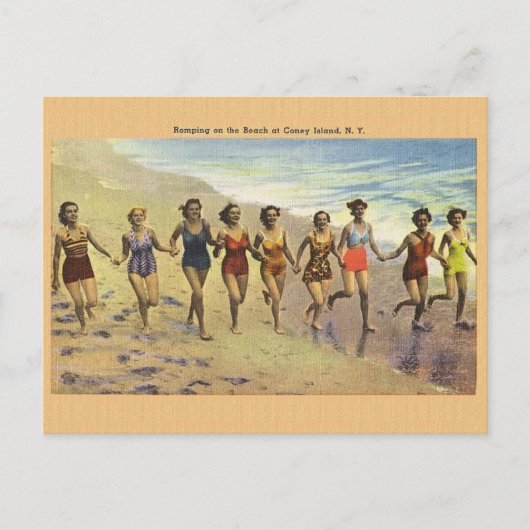 Carte postale vintage Coney Island (Devant)