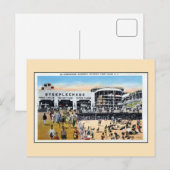 Carte Postale Vintage Coney Island steeplechase promenade (Devant / Derrière)