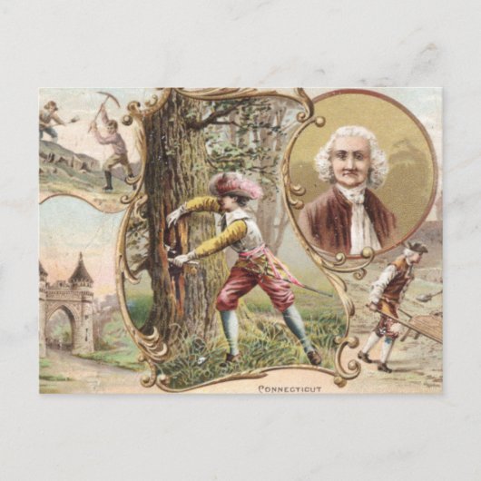 Carte Postale Vintage Connecticut (Devant)