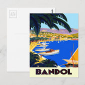 Carte Postale Vintage Côte d'Azur (Devant / Derrière)