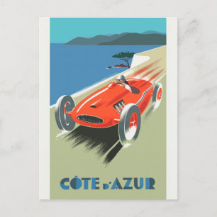 Carte Postale Vintage Côte d'Azur France Voyage