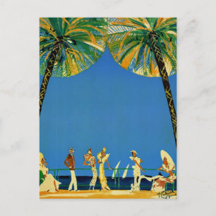 Carte Postale Vintage Côte d'Azur Voyage en France