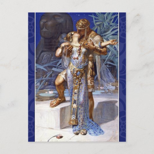Carte Postale vintage couple romantique anthony cleopatra classi (Devant)