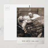 Carte Postale Vintage Couple Stop Tickling 1906 (Devant / Derrière)