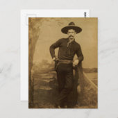 Carte Postale Vintage Cowboy (Devant / Derrière)