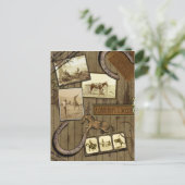 Carte postale vintage Cowboy Scrapbook (Debout devant)
