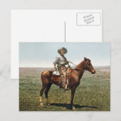 Carte Postale Vintage Cowboy - vers 1904 (Devant / Derrière)