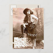 Carte Postale Vintage Cowboys 21 (Devant / Derrière)