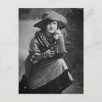 Vintage Cowgirl Poster avec son six tireur