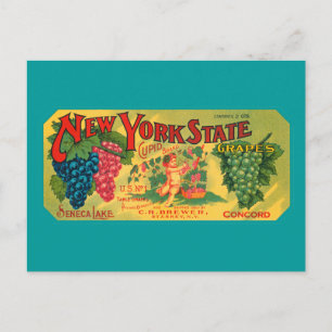 Carte postale vintage Crate Art Blank