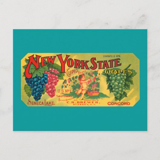 Carte postale vintage Crate Art Blank (Devant)