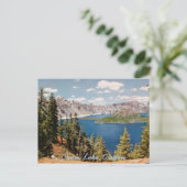 Carte postale Vintage Crater Lake Oregon (Debout devant)