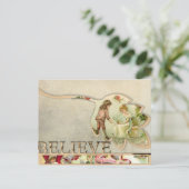 Carte postale vintage "Croire" Noël (Debout devant)