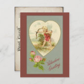 Carte postale vintage Cupid Valentine (Devant / Derrière)