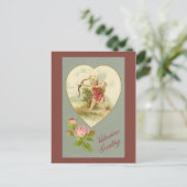 Carte postale vintage Cupid Valentine (Debout devant)