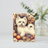 Carte Postale Vintage Cute Maltais (Debout devant)