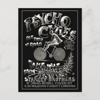 Carte Postale vintage : Cycles Psycho