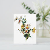 Carte Postale *Vintage Daisy* Flower Art (Debout devant)