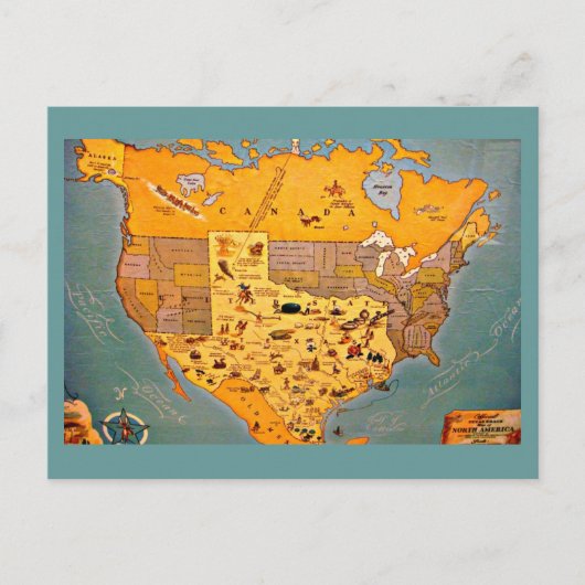 Carte postale Vintage Dallas Artwork-50 (Devant)