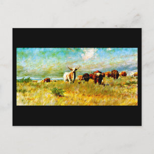 Carte Postale Vintage Dallas Artwork-Frank Reaugh