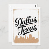 Carte Postale Vintage Dallas Texas (Devant / Derrière)