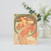 Carte Postale Vintage dance by Alphonse Mucha (Debout devant)