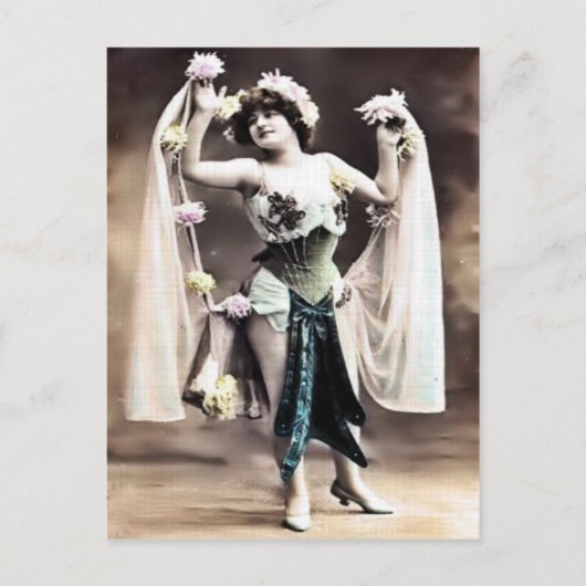 Carte postale vintage Dancer (Devant)