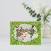 Carte Postale Vintage Dancing Irish Couple (Debout devant)