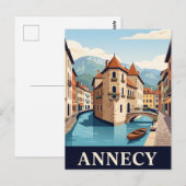 Carte postale vintage d'Annecy (Devant / Derrière)