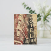 Carte postale vintage d'aquarelle d'hôtel de (Debout devant)