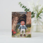 Carte postale vintage d'arbres effrayants (Debout devant)