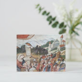 Carte postale vintage d'art religieux (Debout devant)