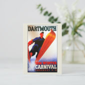 Carte Postale Vintage Darthmouth hivernal carnival ski ad (Debout devant)