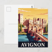 Carte postale vintage d'Avignon (Devant / Derrière)