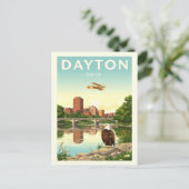 Carte Postale Vintage Dayton Ohio (Debout devant)
