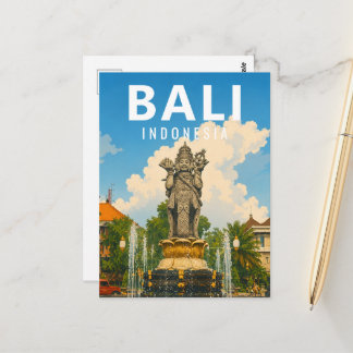 Carte postale vintage de Bali - Monument Catur Muk
