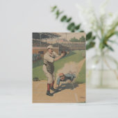Carte postale vintage de baseball (Debout devant)