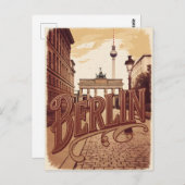 Carte Postale Vintage de Berlin (Devant / Derrière)